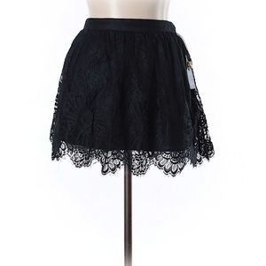 Forever 21 Navy Lace Mini Skirt